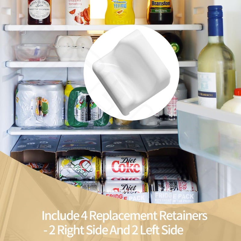 BERPSE 4 Pack Freezer Basket Retainer 7009399 for Sub Zero Freezer Lower Basket APS 5029 611 650 BI-30U BI-30UG 611G BI-30U - 2 Right Side and 2 Left Side - Image 5